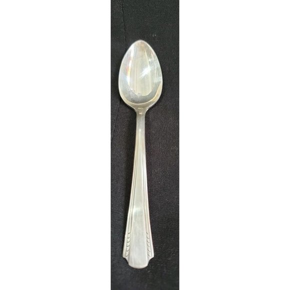Carlton small espresso DEMITASSE SPOON silverplate 5" long VINTAGE - Picture 1 of 3